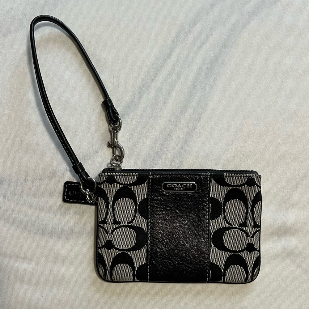 Black Coach Wristlet